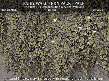 Second Life Marketplace - LOVE - FAIRY FERN PACK - PALE